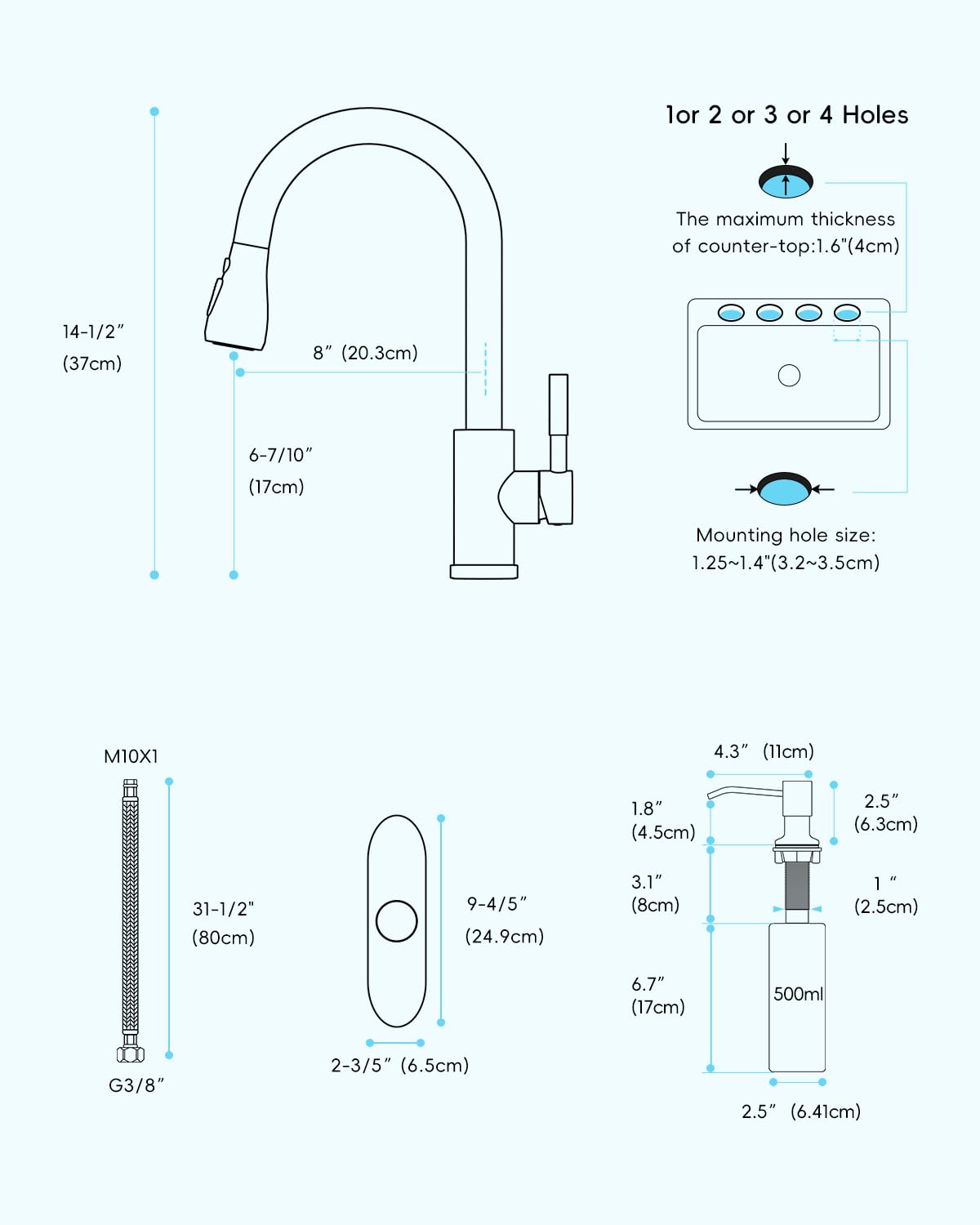 Fingerprint-proof brushed nickel finish stays cleaner with less maintenance.