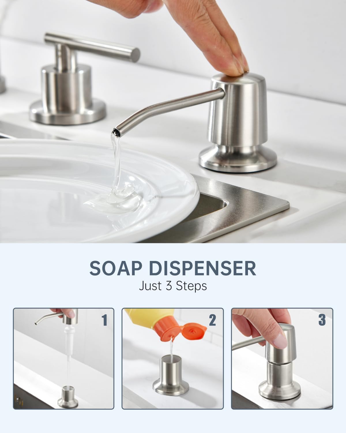 APPASO high-arc design with 360-degree swivel for full-sink coverage.