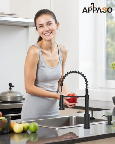 APPASO water-ready system highlighting compatibility with a modern kitchen setup.