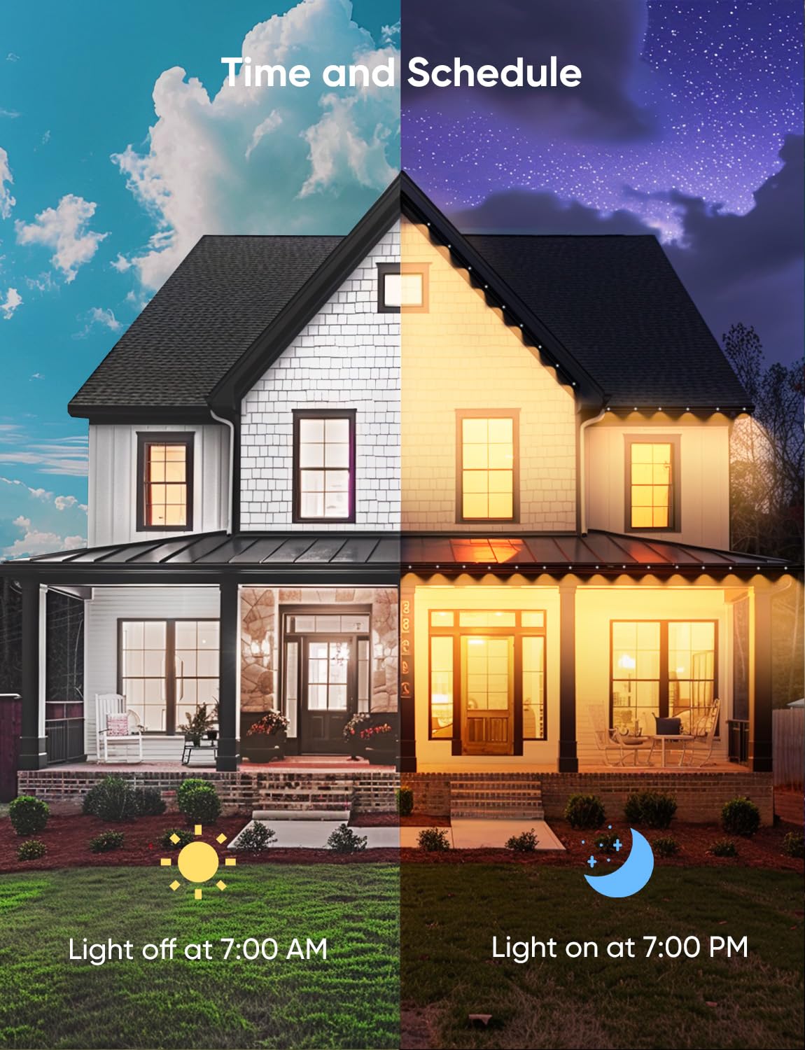 APPECK IP65 waterproof design withstands rain, frost, and heat for year-round use.