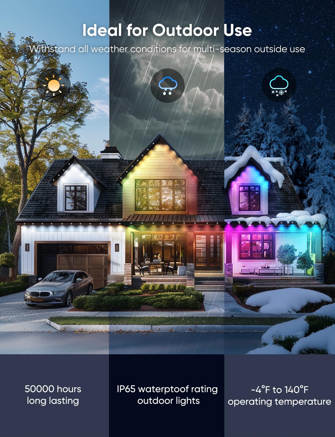 APPECK music sync and built-in mic sync colors to rhythm.