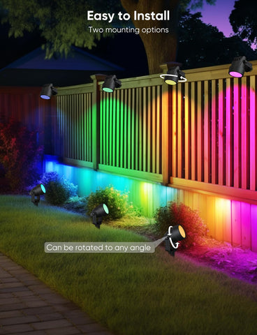 APPECK outdoor light with remote for easy backyard setup