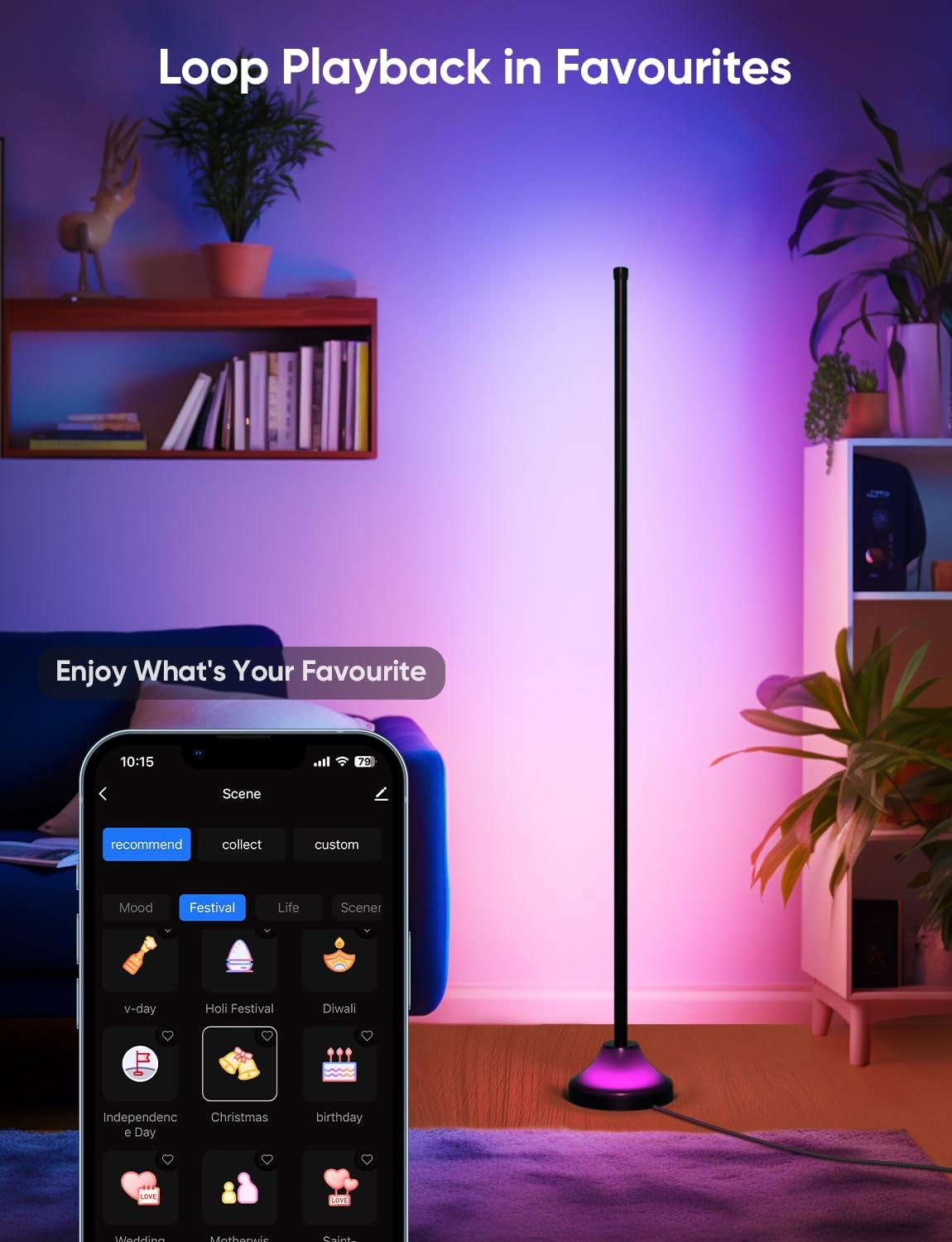 APPECK remote control for quick color and scene adjustments