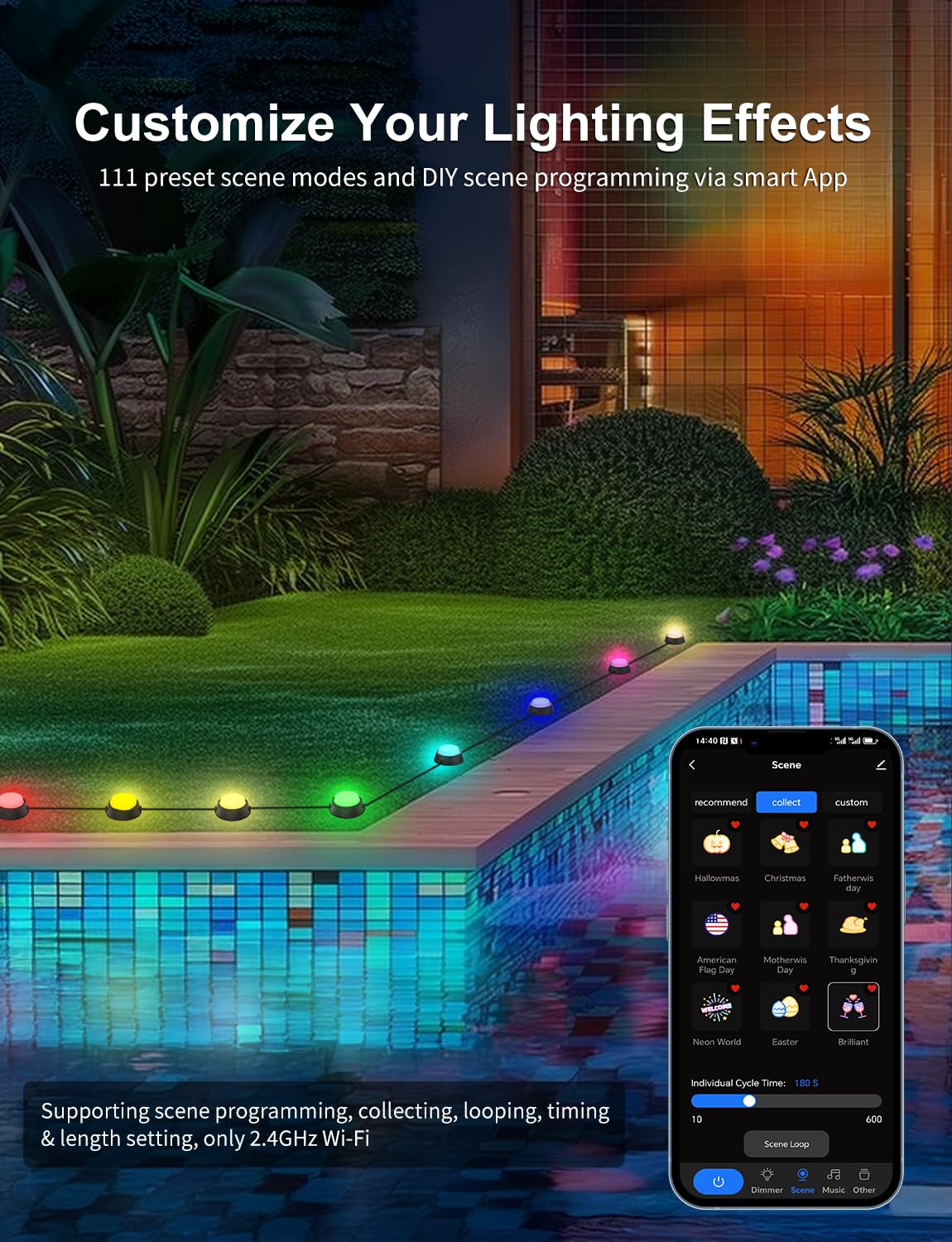 APPECK IP65 waterproof ground light up close showing rugged outdoor durability.