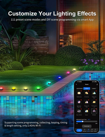 APPECK IP65 waterproof ground light up close showing rugged outdoor durability.