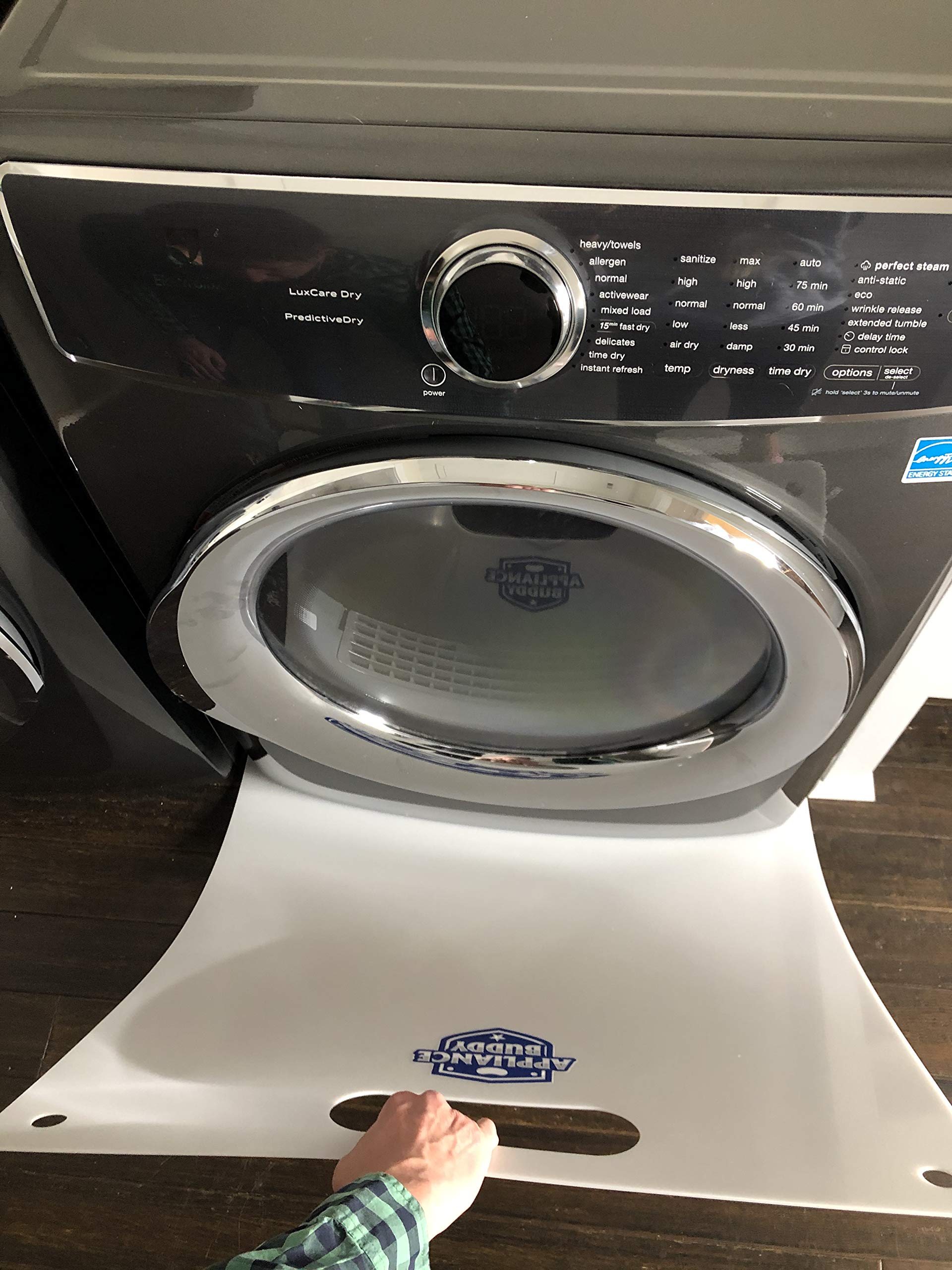 Appliance Buddy Mount Holes for hanging storage when not in use.