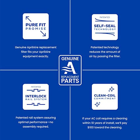 Aprilaire 213 box packaging highlights maintenance guidance