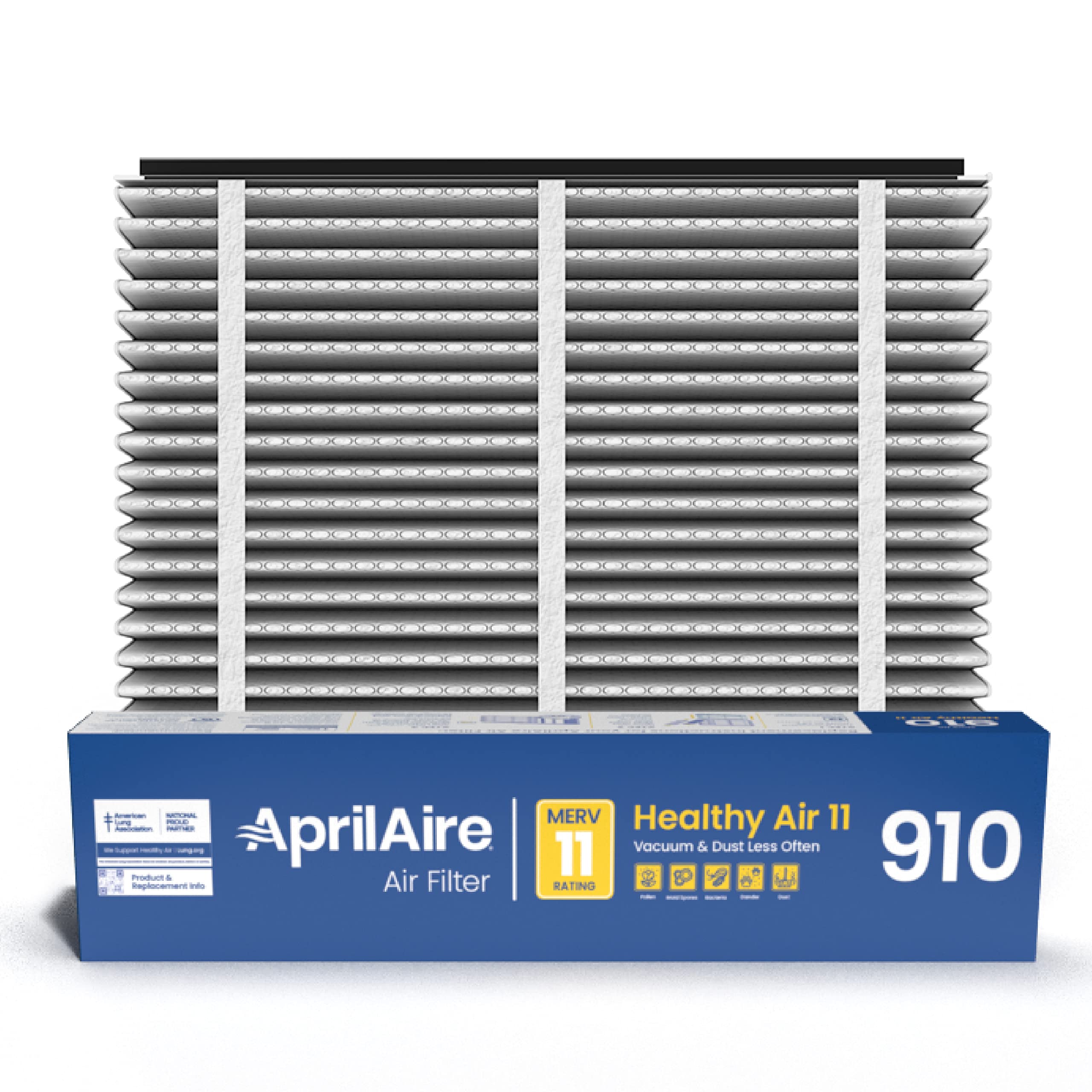 Aprilaire 910 unpack packaging showing genuine filter ready for installation