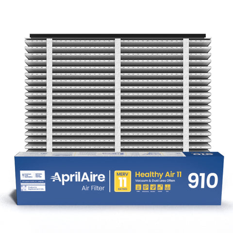 Aprilaire 910 unpack packaging showing genuine filter ready for installation