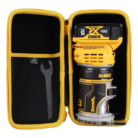 Aproca case interior keeps the DCW600B router and accessories organized.
