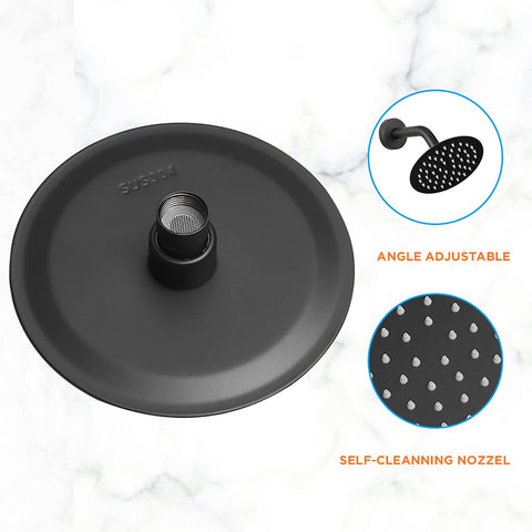 APROMOOM high-pressure rain shower head delivers wide coverage