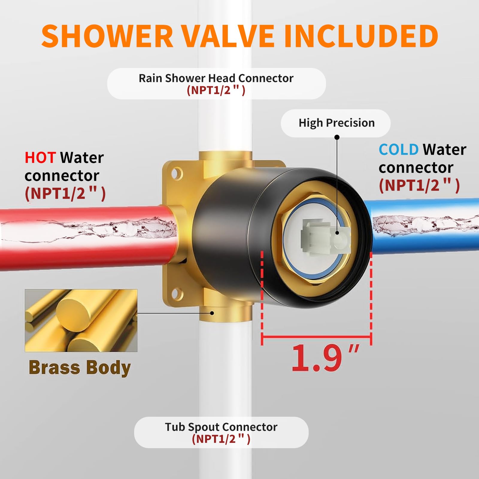 APROMOOM single lever control for smooth temperature adjustment