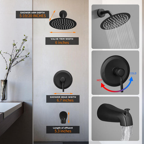 APROMOOM tub spout with faucet mount for standard plumbing