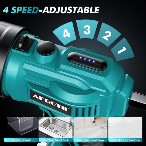 APROTII caulking gun with 4-speed dial for precise bead