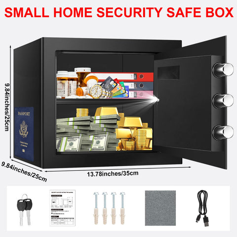 Aprxuvot safe with digital keypad for quick daily access to belongings.