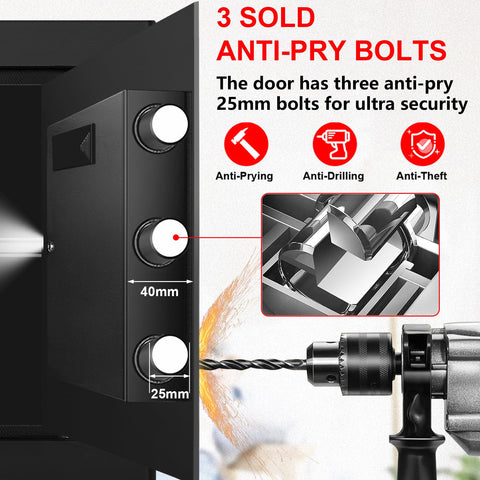 Aprxuvot safe door detail highlights secure recessed door and robust build.