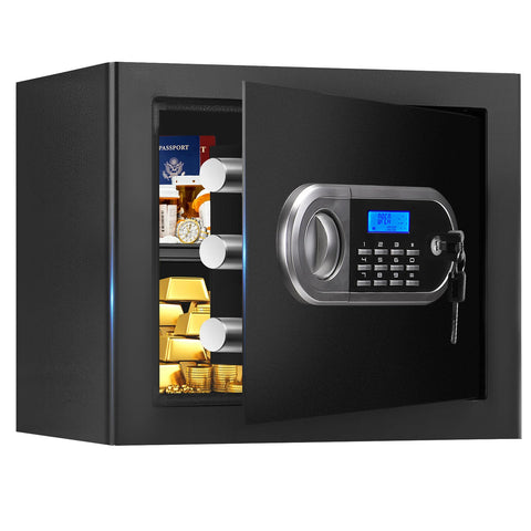 Aprxuvot 1.3 Cuft small home safe front view showing compact discreet design for valuables.