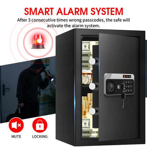 Back and bottom mounting holes enable secure wall or floor installation.