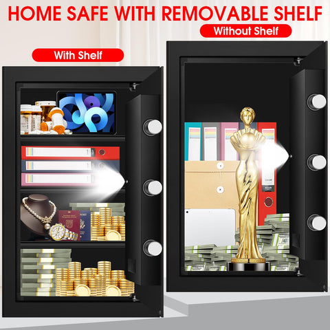 Aprxuvot 5.2 cu ft safe mute mode keeps access discreet