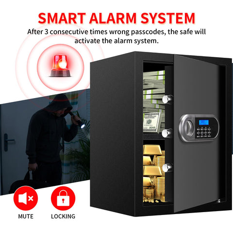 Aprxuvot safe can be bolted to wall or floor for added security.