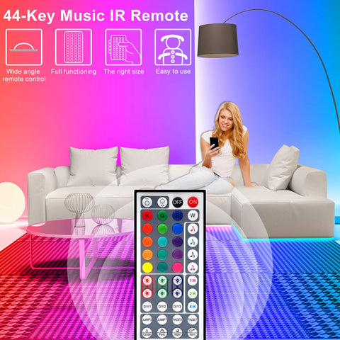 APSPOW LED strip in music mode syncing to rhythm