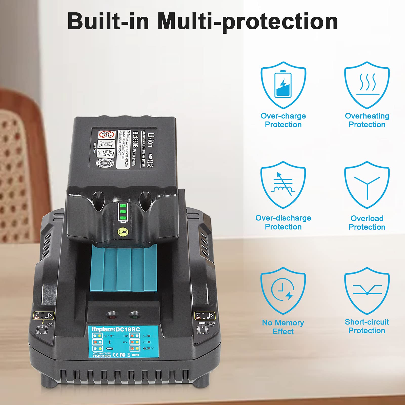 APTOOLER 18V Makita compatibility graphic showing broad tool support.
