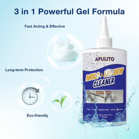 APULITO gel cleaner used on kitchen tiles for easy stain removal