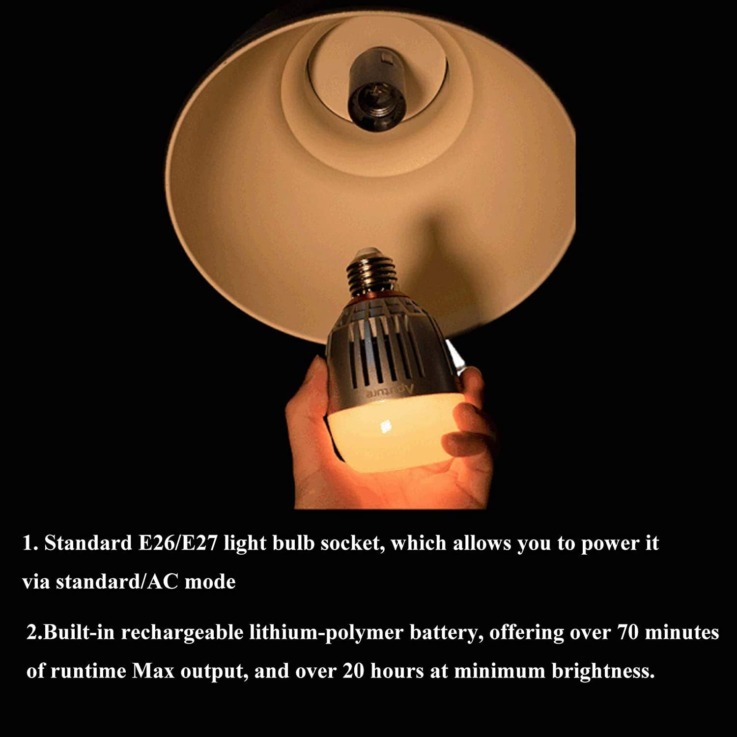 Aputure B7C stepless dimming provides seamless brightness without color shift.