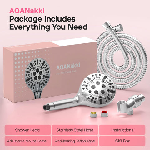 AQANakki extra-long hose enables flexible bathing and cleaning tasks.