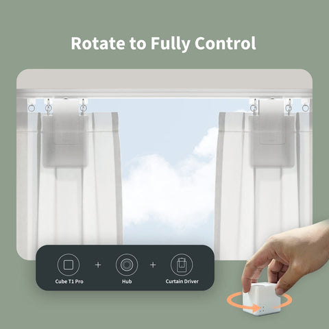 Aqara Cube T1 Pro compact design fits desks and shelves.