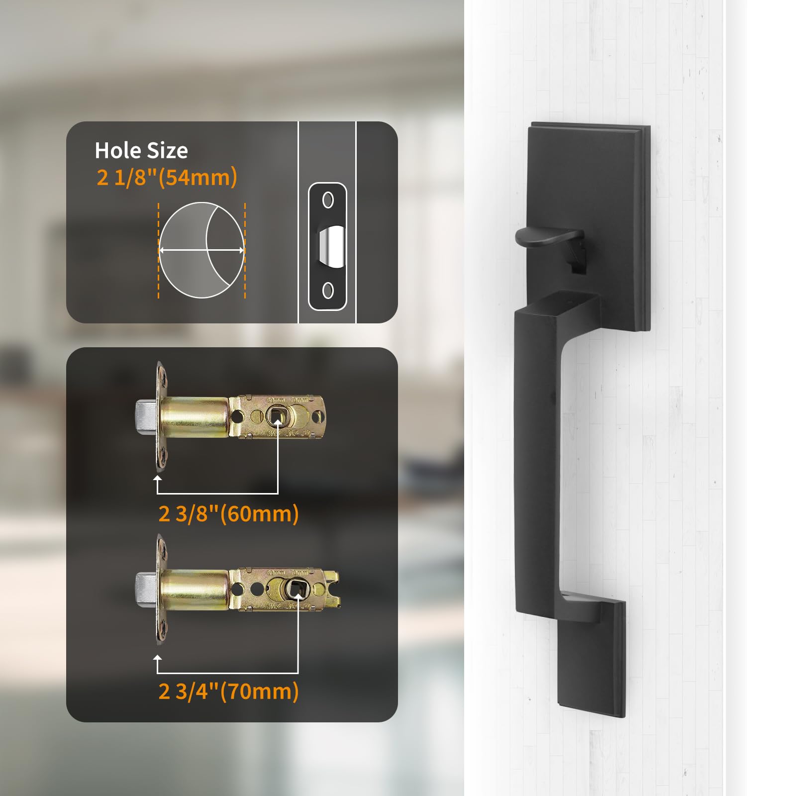 Durable exterior handle by Aqara emphasizes quality and long lasting performance.