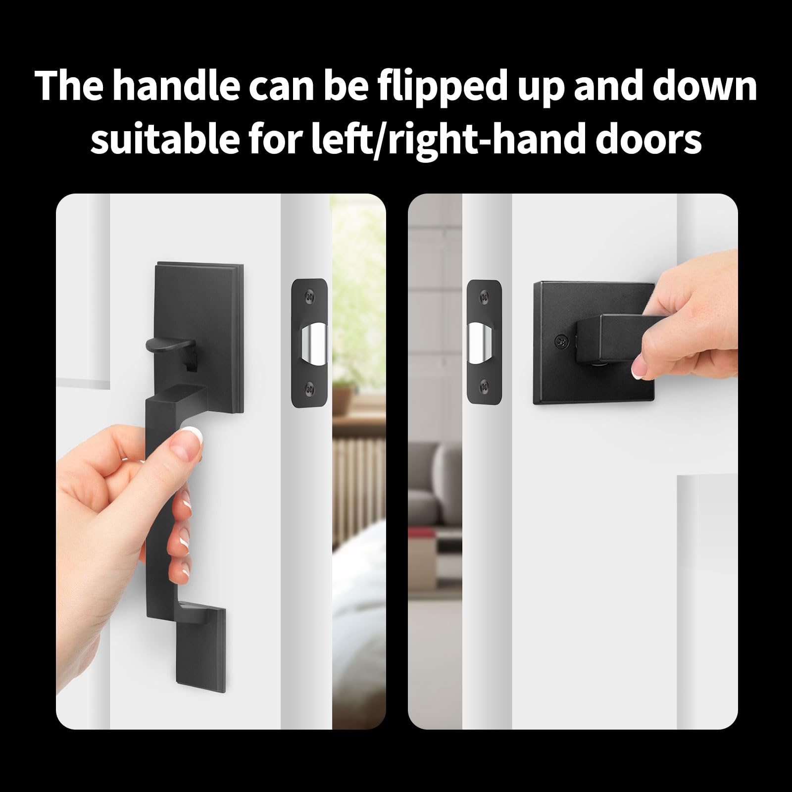 Smooth lever action supports comfortable daily use on exterior doors.