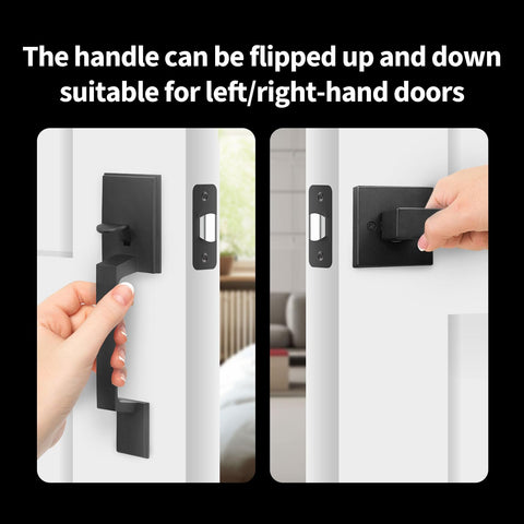 Smooth lever action supports comfortable daily use on exterior doors.