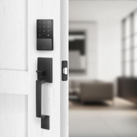 Aqara Front Door Handleset pairs with U50 or U100 smart locks for seamless integration.