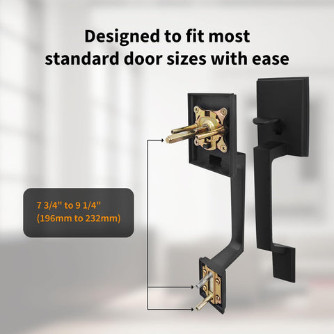 Aqara Front Door Handleset offers universal backset compatibility for common door sizes.