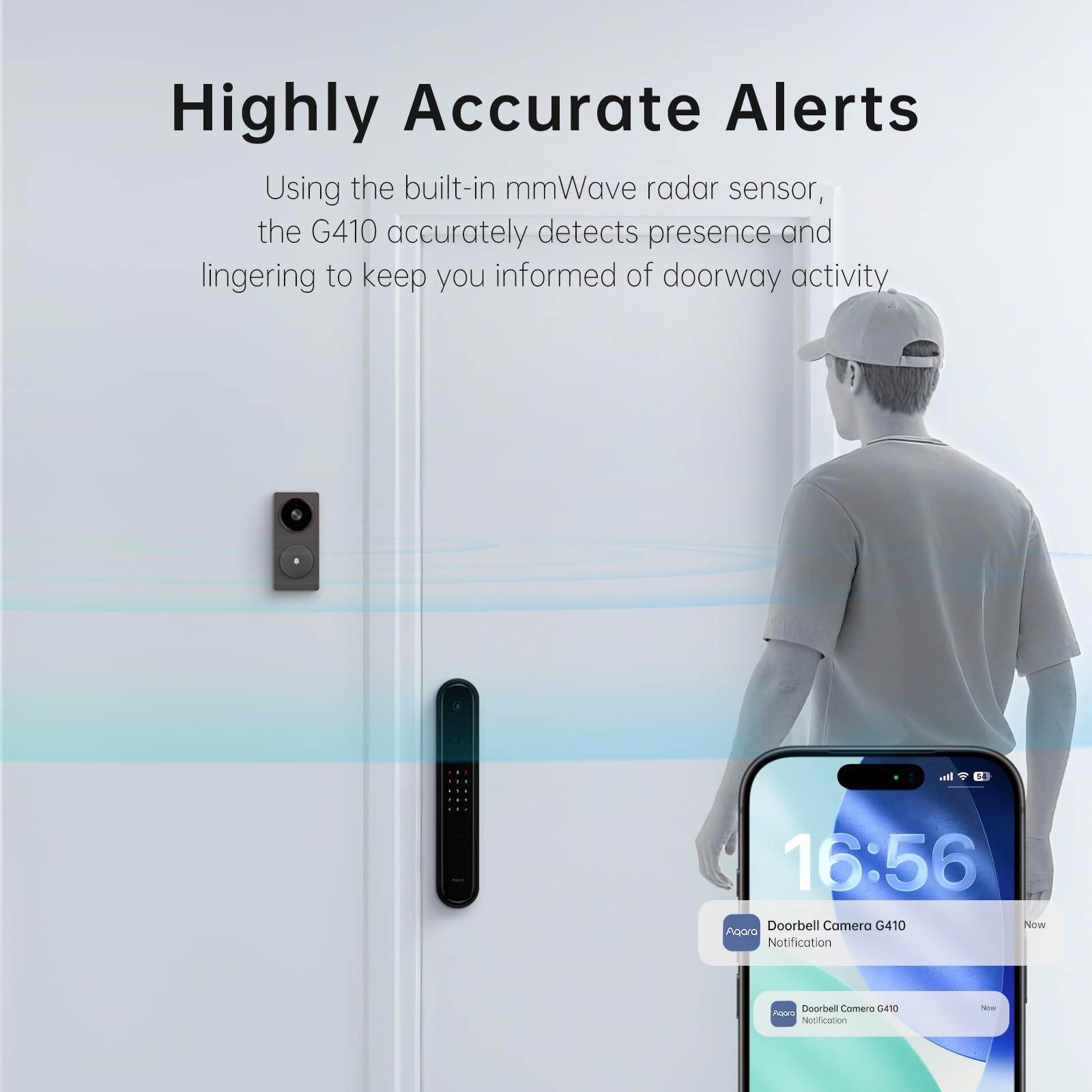 Aqara G410 built-in chime unit delivering immediate alerts
