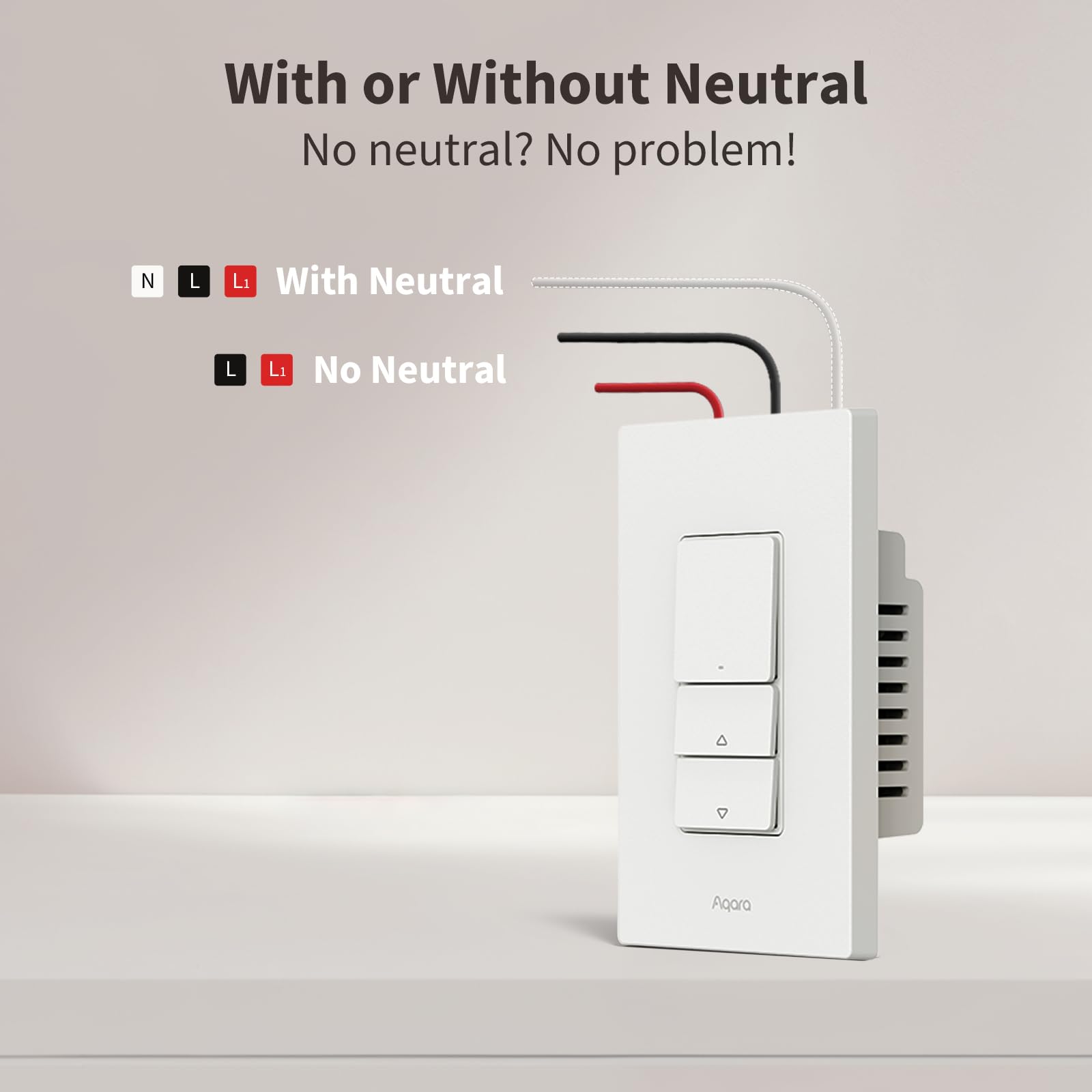 Aqara H2 no-neutral installation option simplifies wiring choices.