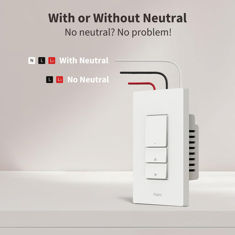 Aqara H2 no-neutral installation option simplifies wiring choices.