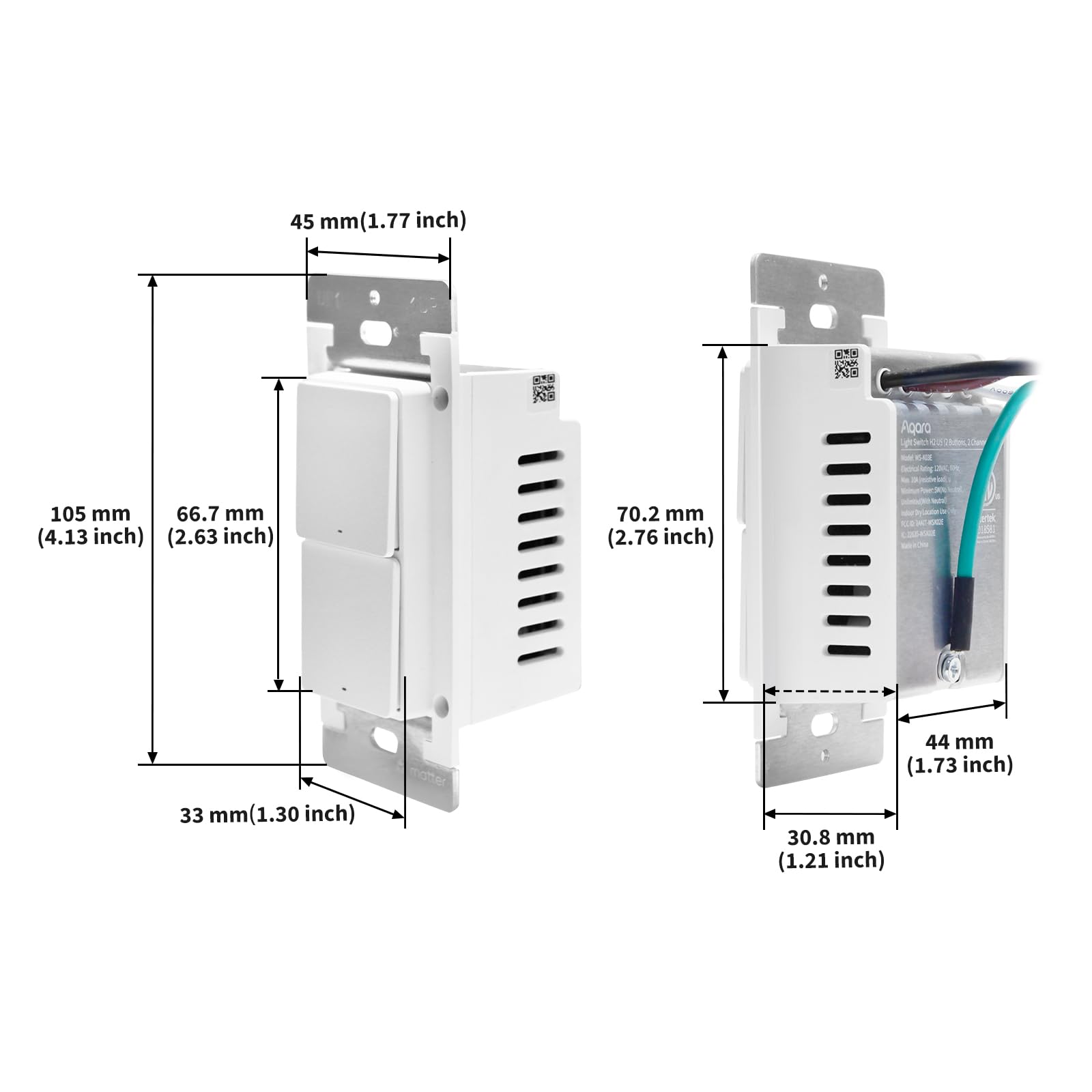Aqara H2 quick wall-switch installation for smart home upgrade.