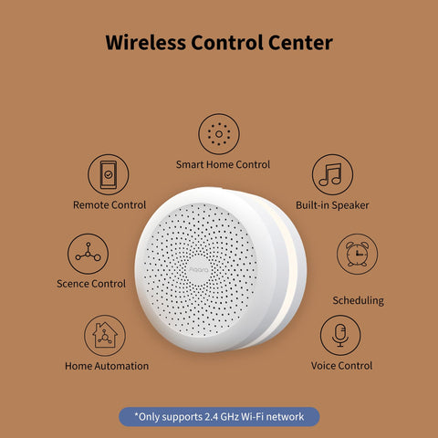 Aqara Hub M1S Gen 2 in a living room enabling seamless smart home control.