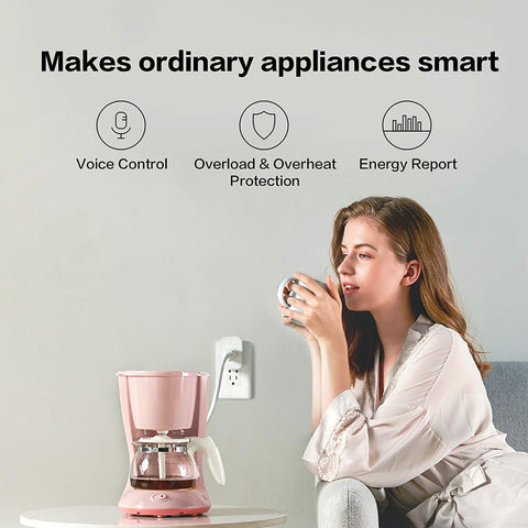 Aqara Smart Plug with voice control via Alexa, Google, or HomeKit.