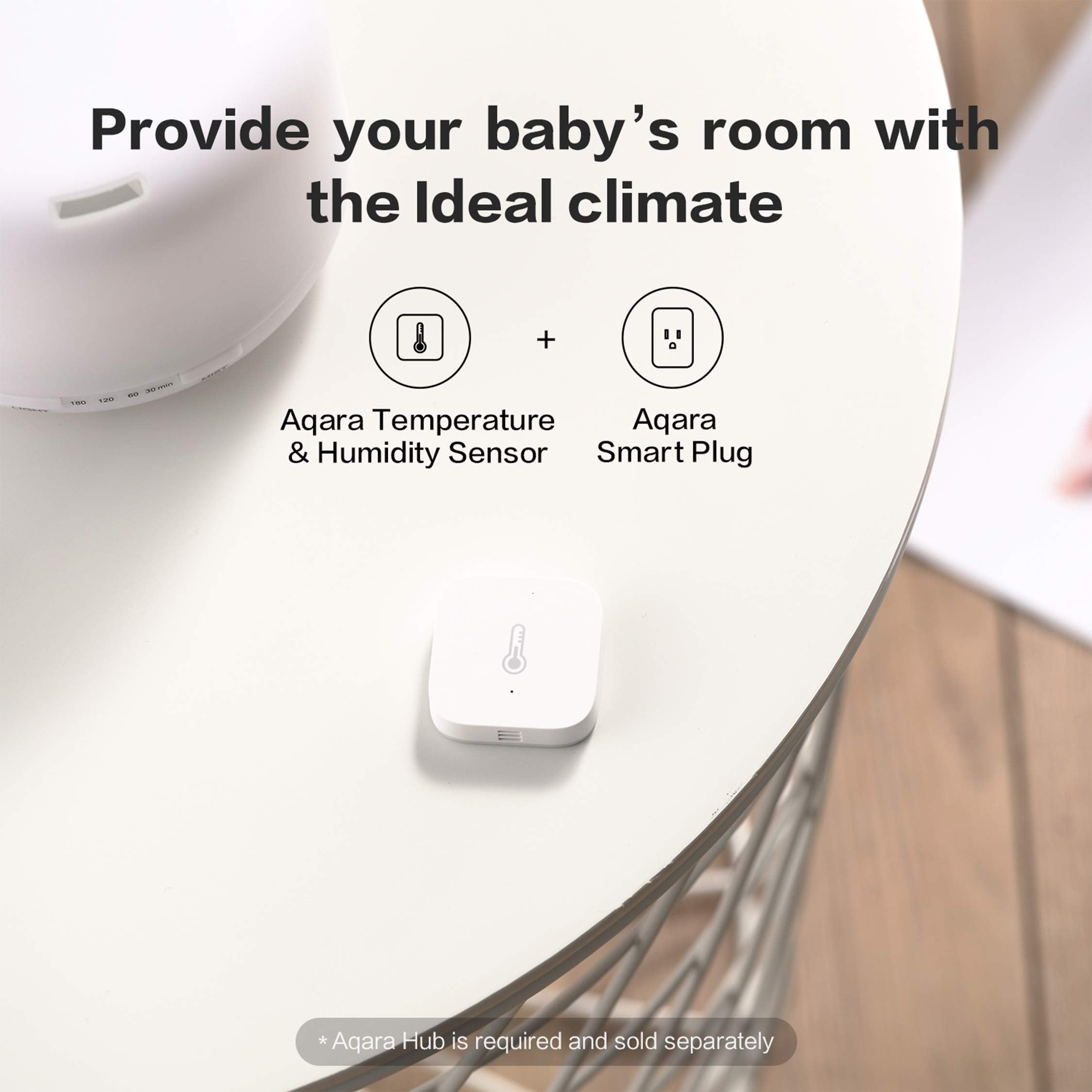 Aqara sensor near hub—stable Zigbee communication and accurate data