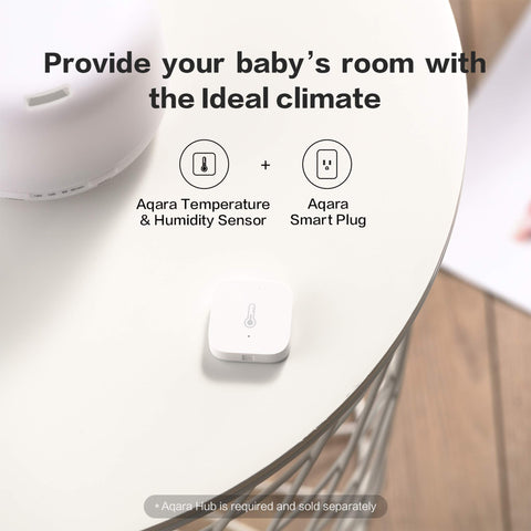 Aqara sensor near hub—stable Zigbee communication and accurate data