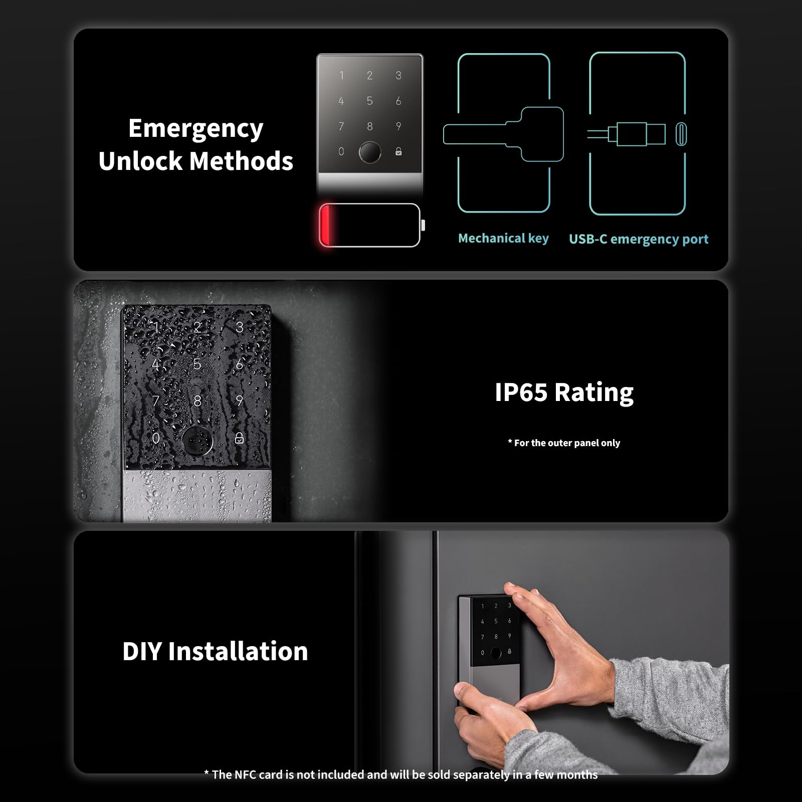 Aqara U100 installation setup guide images for easy mounting