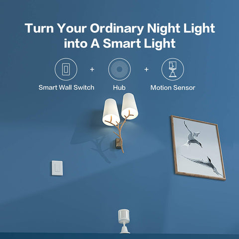 Aqara light switch compatible with HomeKit, Google Assistant, and Alexa for voice control.