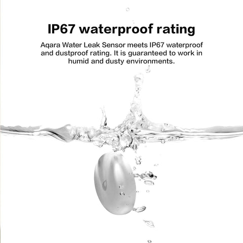 Aqara Water Leak Sensor app notifications illustrate instant alerts