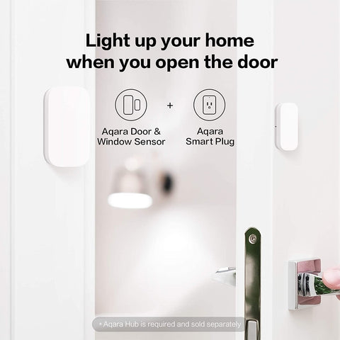 Adhesive mounting guide for Aqara Door and Window Sensor with simple installation