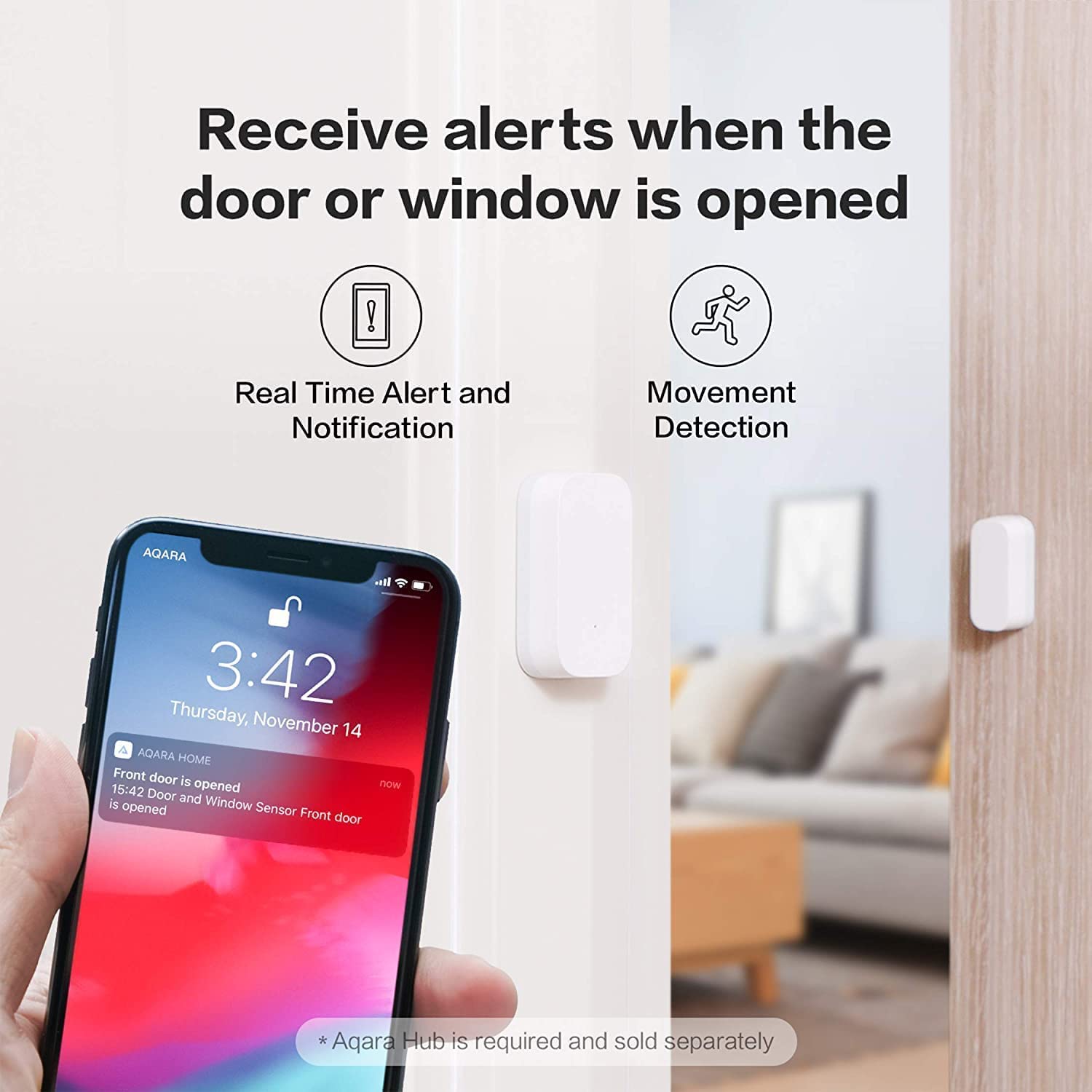 HomeKit and Alexa setup with Aqara Door and Window Sensor for hands-free control