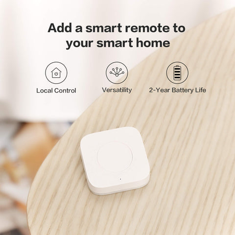 Aqara Zigbee Wireless Mini Switch used as a doorbell with selectable tones.