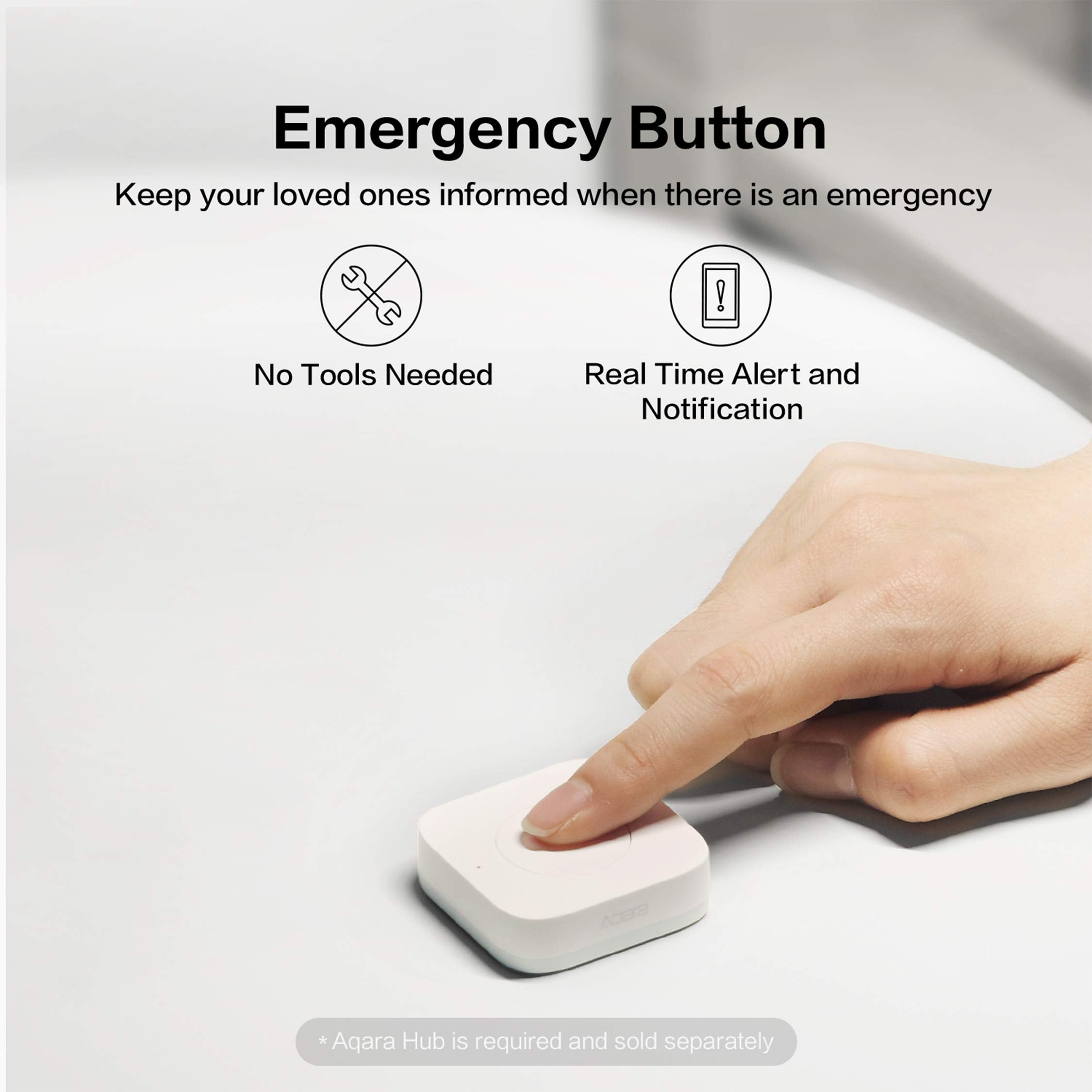 Aqara Zigbee Wireless Mini Switch double-press action triggers a scene.